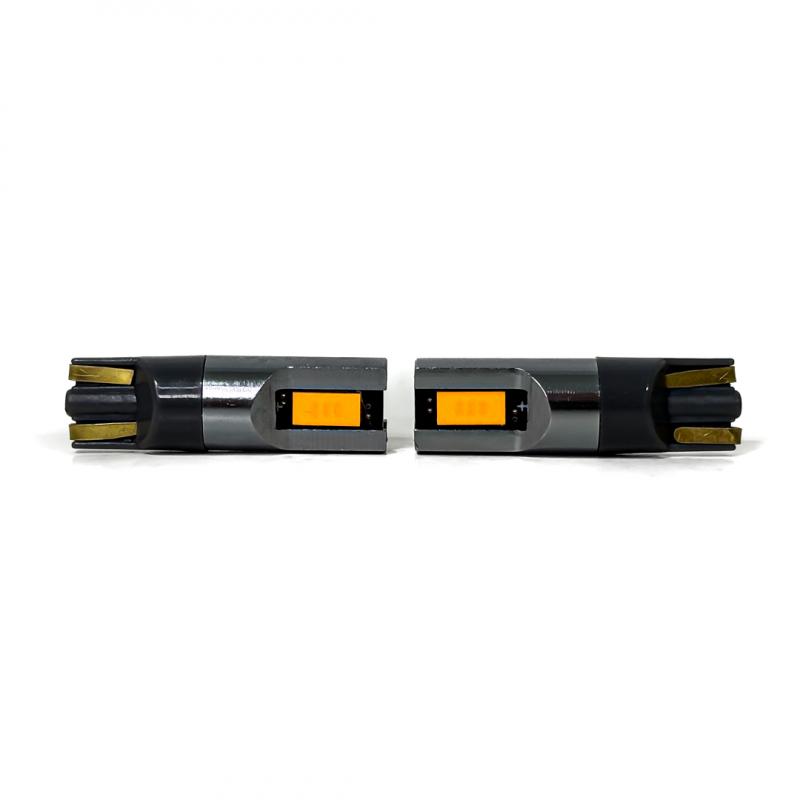 LED SENALIZACION CREE 2825 W5W COLOR AMBAR - 10 WATTS SUPER CANBUS - PLACA CHIP CREE - 12V/24V