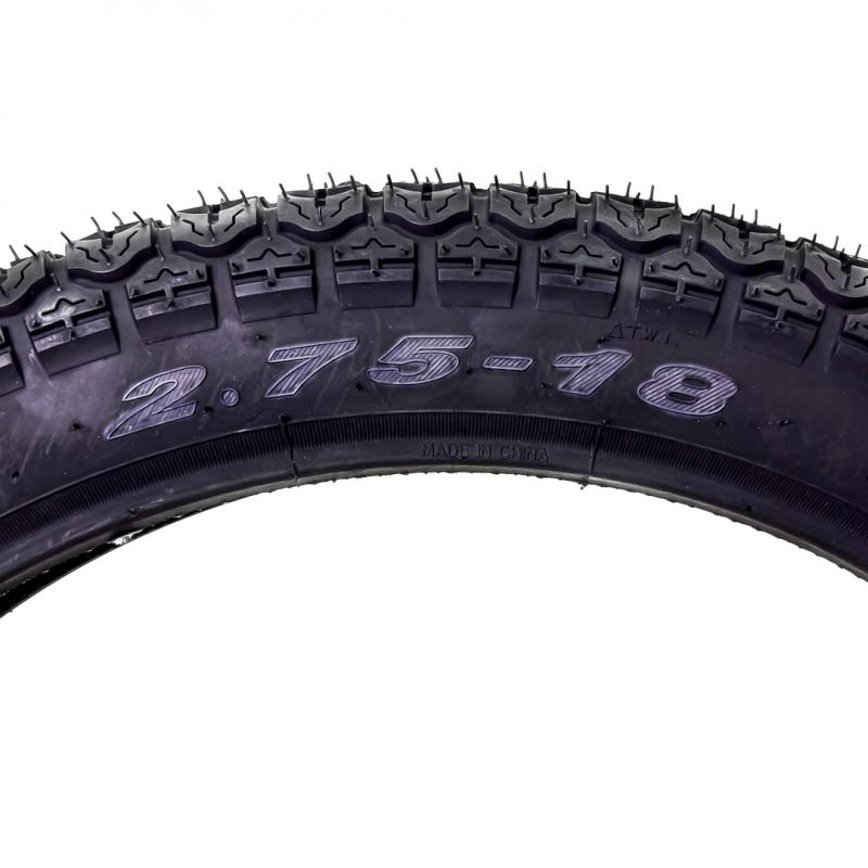 NEUMATICO PARA MOTO APLICACIÓN DELANTERA MIKI005-2.75R18 PARA CAMARA