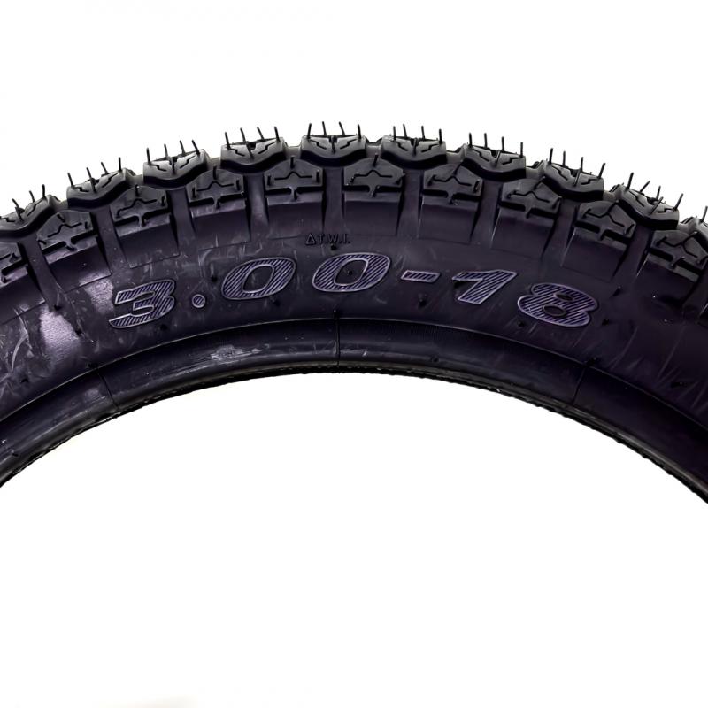 NEUMATICO PARA MOTO APLICACIÓN TRASERA MIKI005-3.00R18 PARA CAMARA