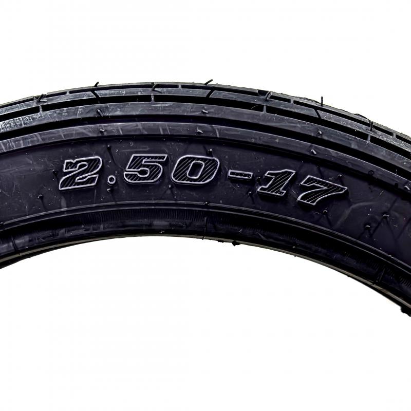 NEUMATICO PARA MOTO APLICACIÓN DELANTERA MIKI001-2.50R17 PARA CAMARA