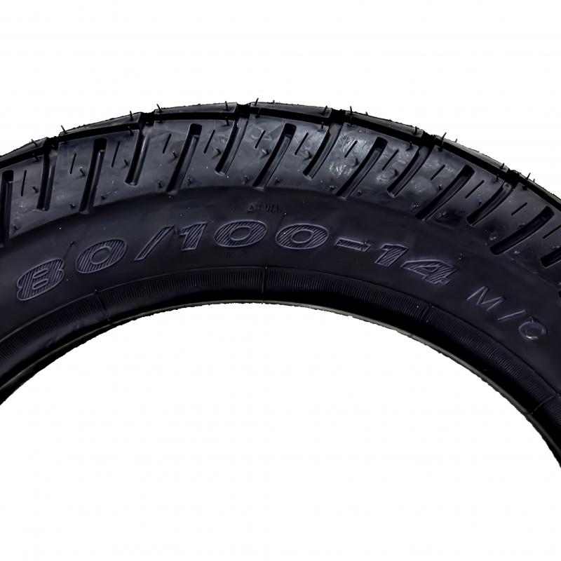 NEUMATICO PARA MOTO APLICACIÓN TRASERA MIKI055-80.100R14 PARA CAMARA