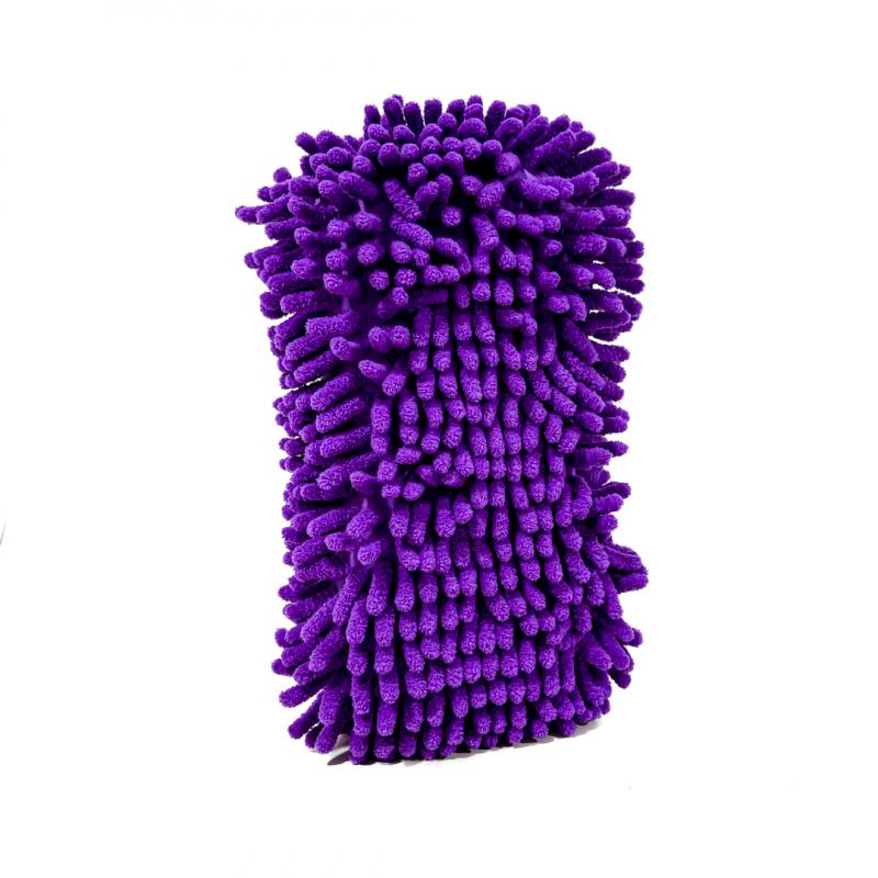 ESPONJA CON ELASTICO ESPONJA CHENILLE VIOLETA