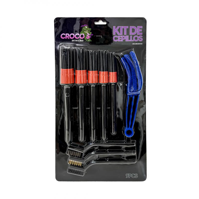 KIT DE CEPILLOS 9 PIEZAS VARIOS