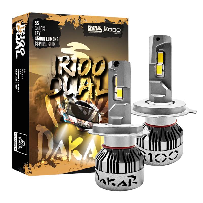 H4 DAKAR NEW SERIES CANBUS DUAL COLOUR BLANCO / AMBAR - H7