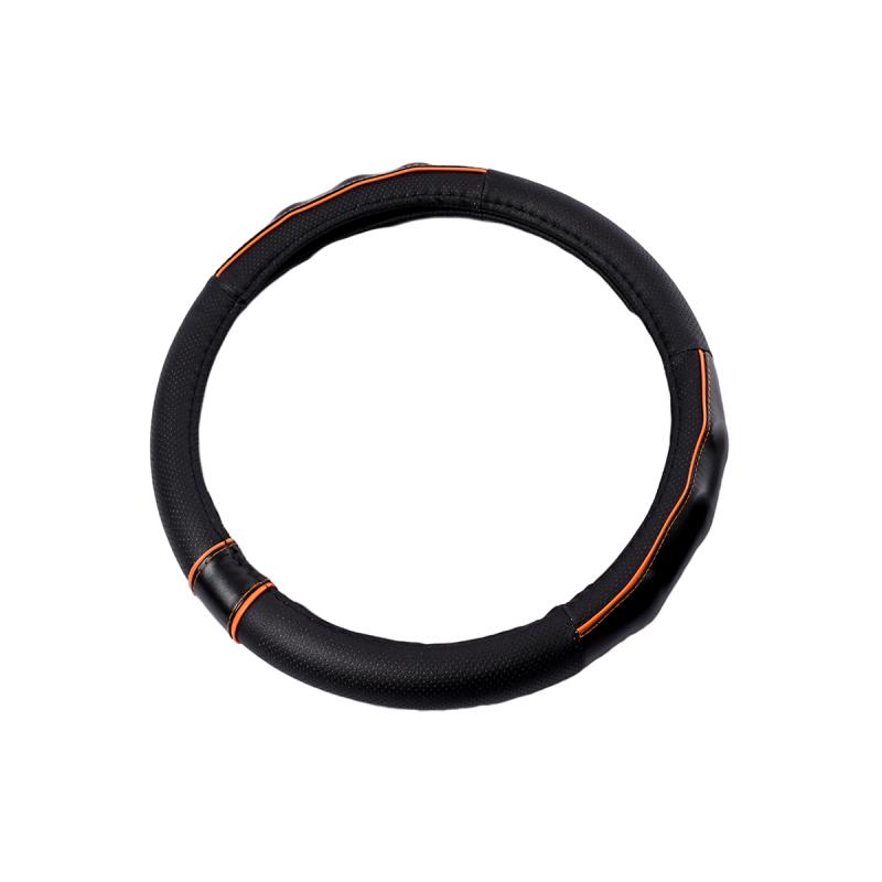 CUBRE VOLANTE CUERO 38CM CON BORDE DETALLADO