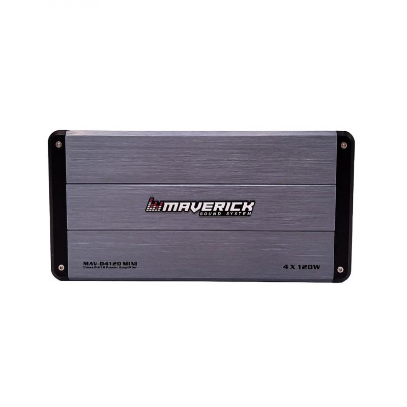AMPLIFICADOR - POTENCIA CLASE D MINI - 4 CANALES 120 WATTS