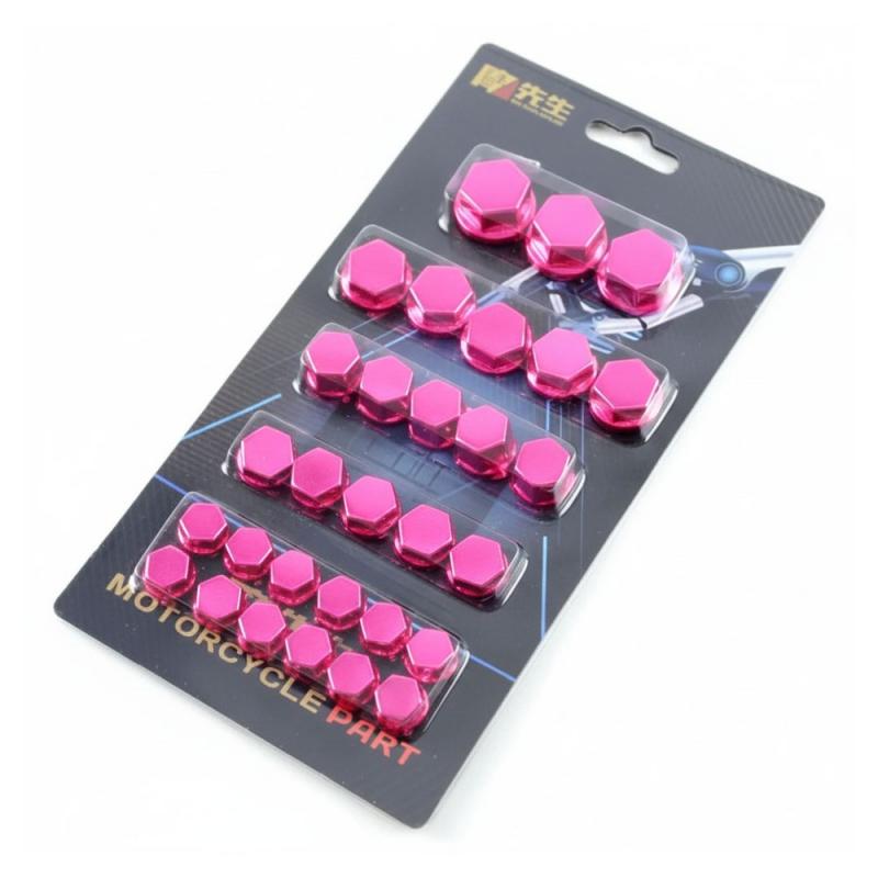 TAPITAS ANODIZADAS CUBRE TORNILLOS X 30 UNIDADES - ROSA