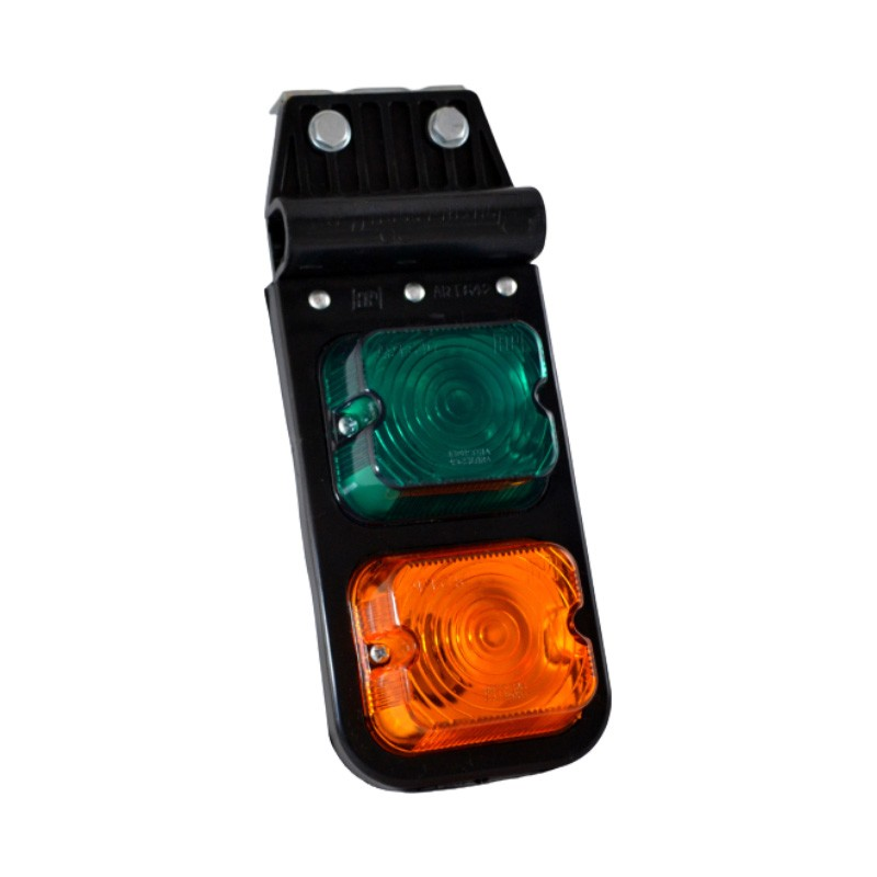 Faro Delimitador lateral de lamp r5w. Cuenta con un anclaje de 2 bulon 3/16 x 3/4-tuerca/arandela