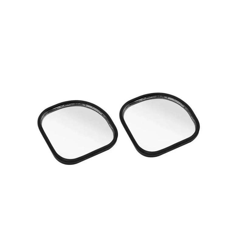 ESPEJO PUNTO CIEGO 3"  SEMI CUADRADO BORDE PLASTICO NEGRO