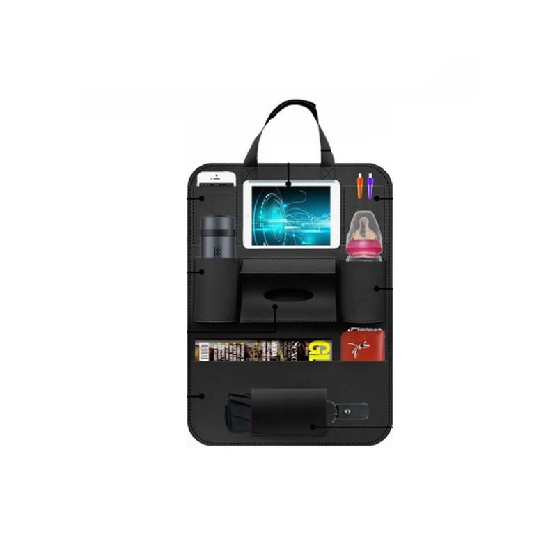 ORGANIZADOR DE ASIENTO TRASERO, ENGANCHE ASIENTO DELANTERO CONDUCTOR-ACOMPAÑANTE 100% CUERO
50X40 CM