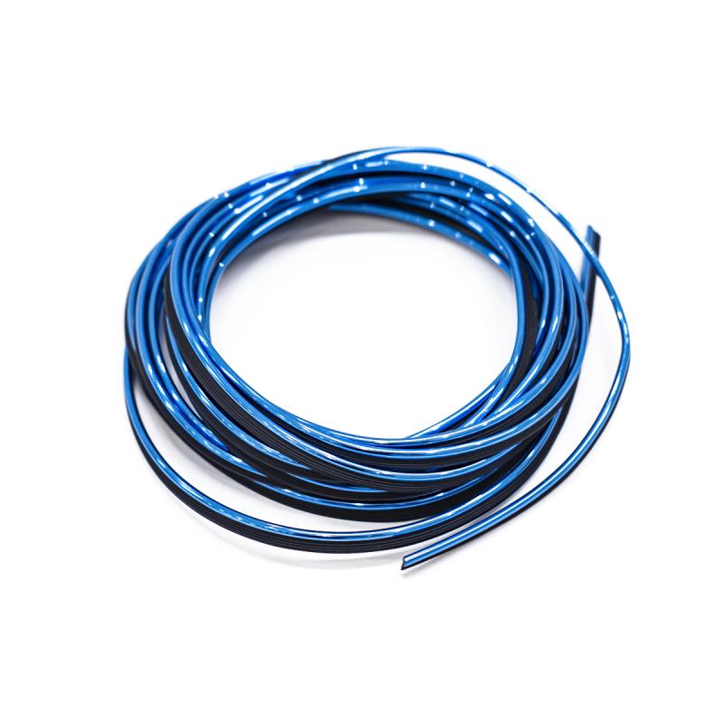 MOLDURA DE ENCASTRE DECORATIVA PVC AZUL ROLLO 5 METROS DIAMETRO 2.6MM
