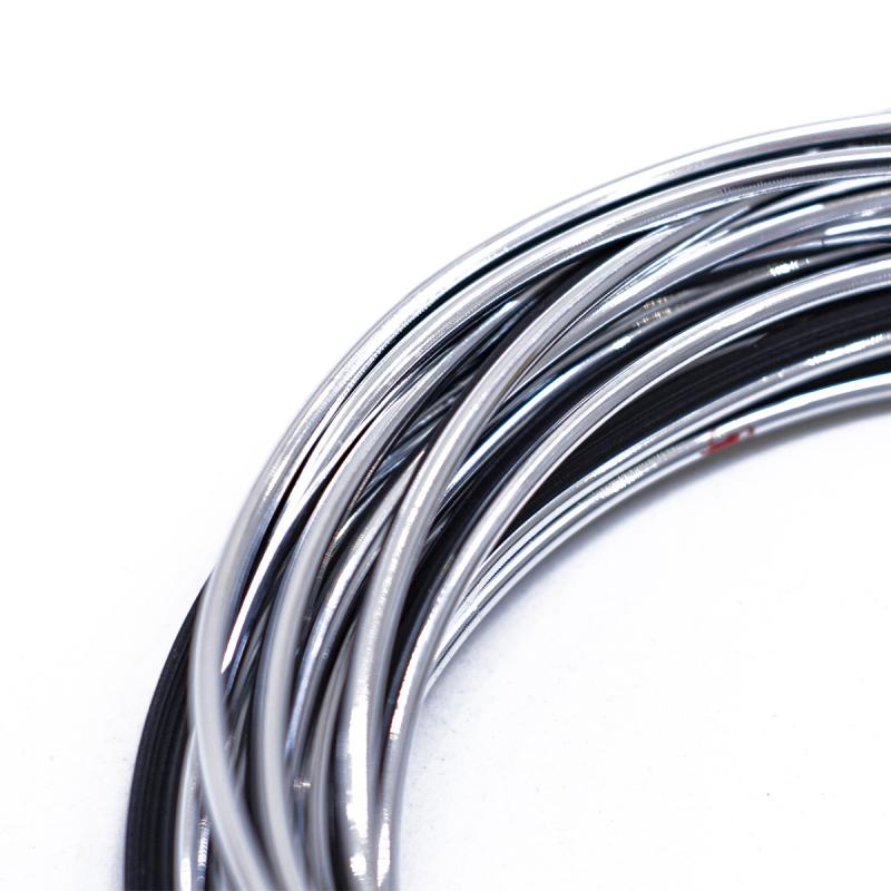 MOLDURA DE ENCASTRE DECORATIVA PVC CROMADO ROLLO 5 METROS DIAMETRO 2.6MM