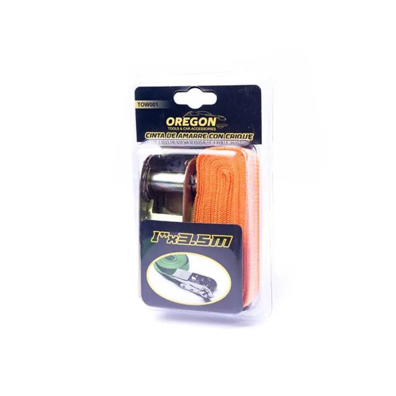 CINTA DE AMARRE CON CRIQUE 1" x 3,5 METROS  (1 PIEZA)