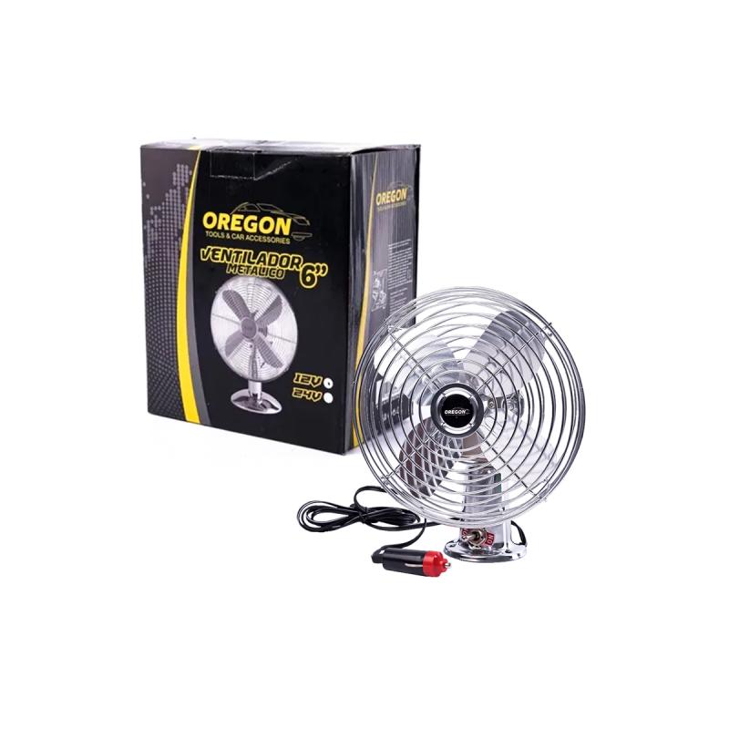 VENTILADOR METALICO 6" 12V UNIVERSAL REFORZADO