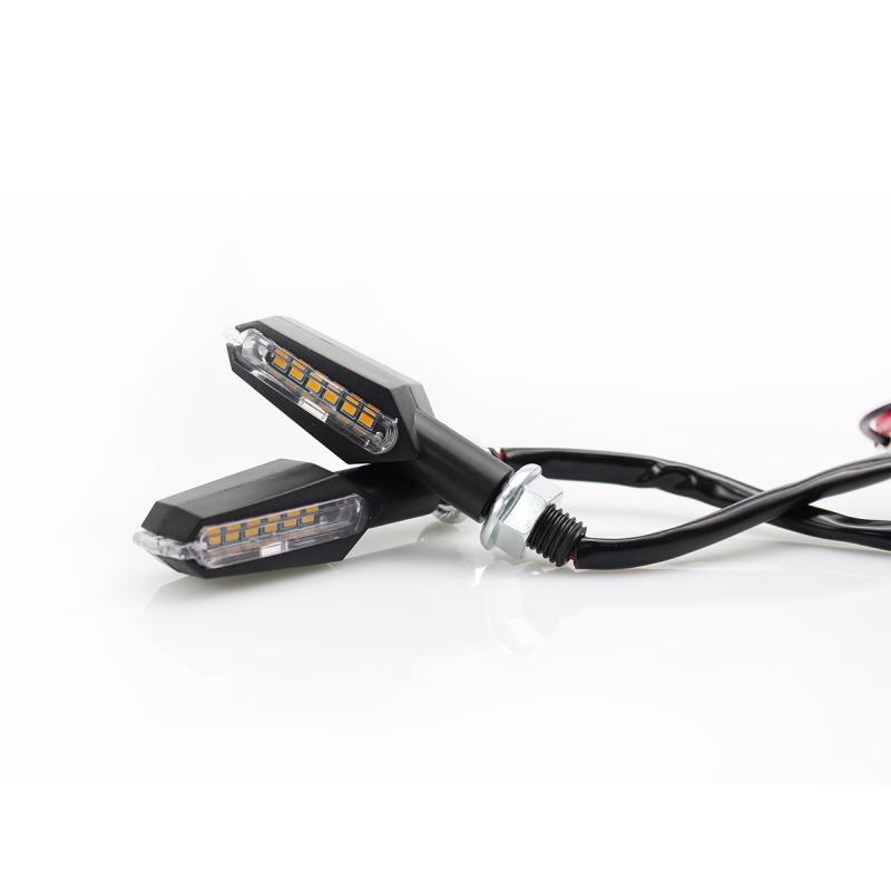FARO DE GIRO UNIVERSAL AMBAR 12V 5W 1500 LUX JUEGO 2 UNIDADES