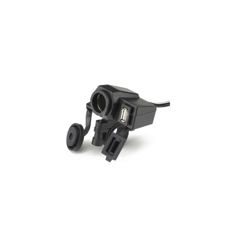 TOMA 12V USB + ENCENDEDOR USO ESPECIAL PARA MOTOS