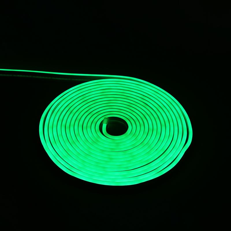 ROLLO DE LED DE NEON ULTRA BRILLOSO 5 METROS VERDE 12V