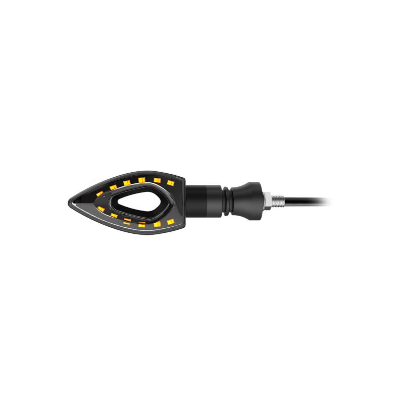 FARO DE GIRO UNIVERSAL AMBAR 12V 5W 1500 LUX JUEGO 2 UNIDADES.