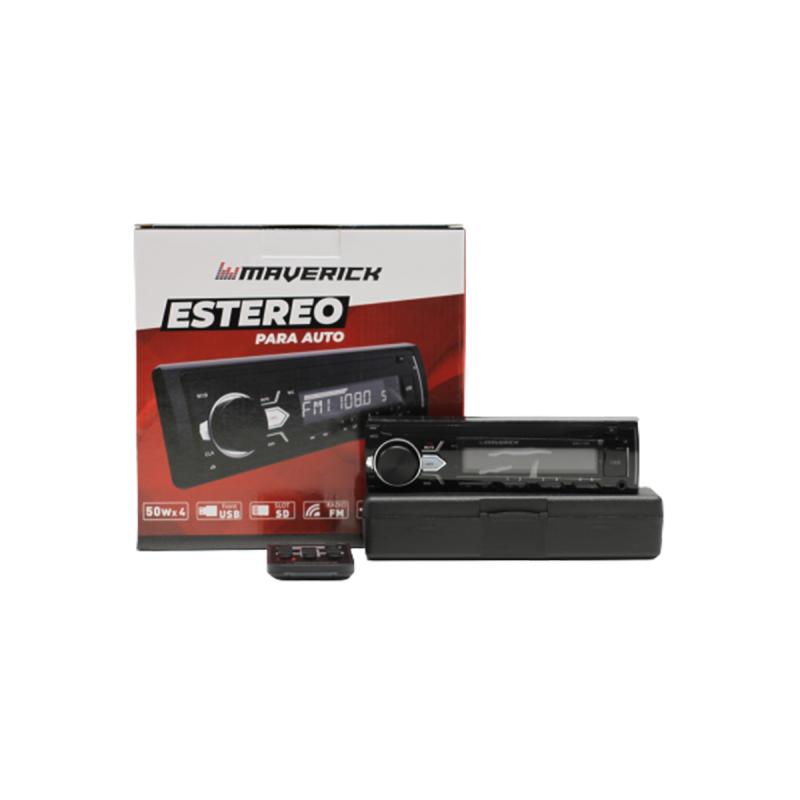 1 DIN CON BLUETOOTH, AUX, MP3, AM / FM, FRENTE DESMONTABLE, ESTUCHE CONTROL REMOTO, TARJETA SD,
