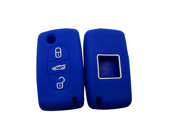 PEUGEOT 3 BOTONES NAVAJA 307 - 408 BLUE