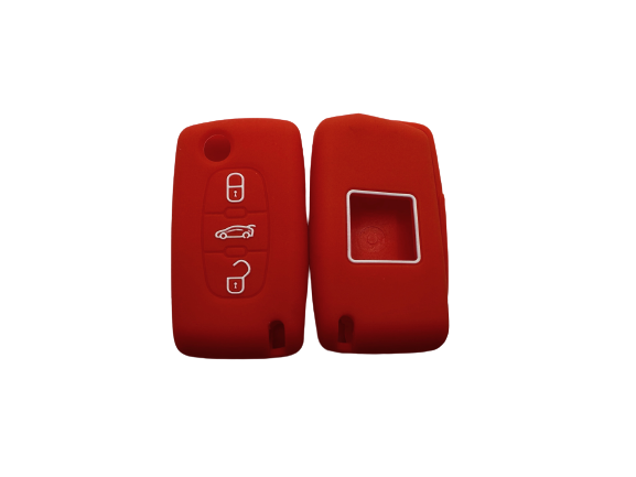 PEUGEOT 3 BOTONES NAVAJA 307 - 408 RED