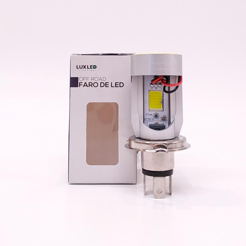 LAMPARA H4 LED BLANCO, CON OJO DE ANGEL BLANCO USO RECOMENDADO 12V 30 WATTS