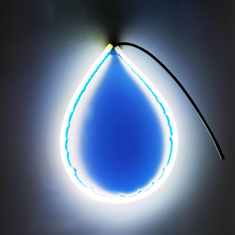 TIRAS DE LED DRL / DRL FLEXIBLE BLANCA (BALIZA INTERMITENTE) 120CM