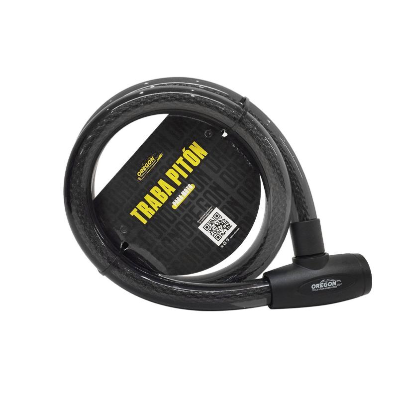 TRABA PITON PARA MOTO 8*25MM*1.20MTS NEGRO UNIVERSAL CANTIDAD POR CAJA 12