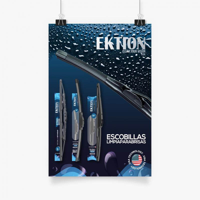 POSTER PUBLICITARIO MARCA EKTION