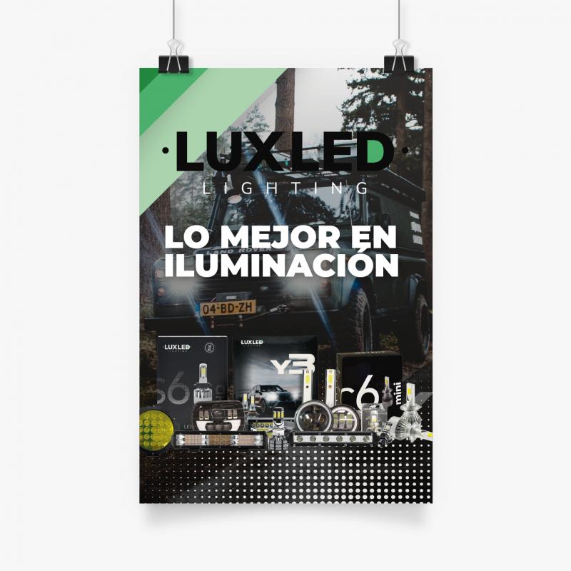 POSTER PUBLICITARIO MARCA LUXLED