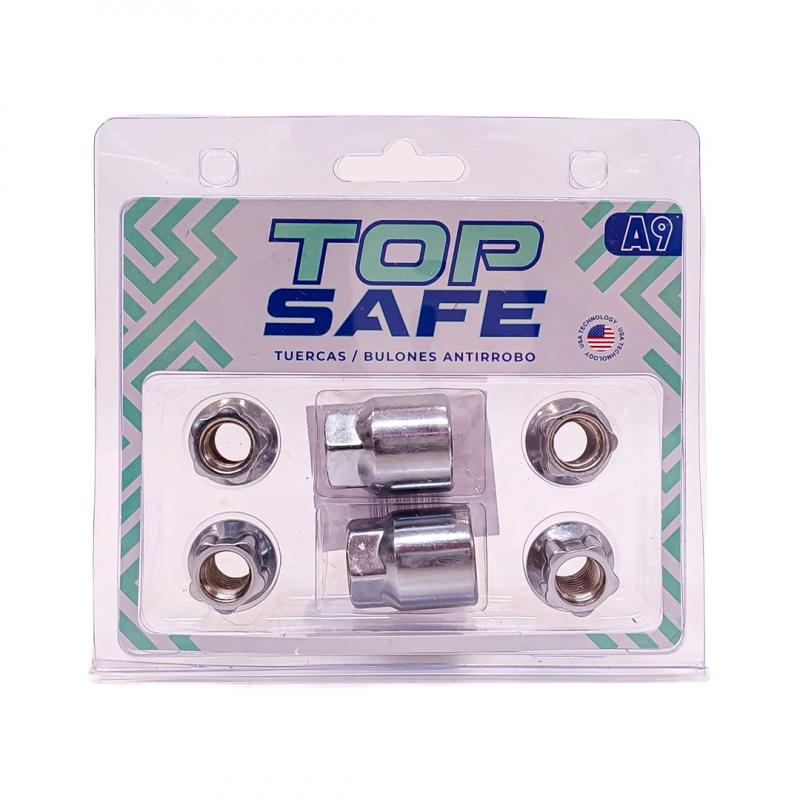 CONJUNTO DE 4 TUERCAS + 2 LLAVES MEDIDAS PASO DE ROSCA 12X1.25 CONICO, HEXAGONO 21MM, LARGO 17MM. MARCAS: NISSAN / SUBARU / DATSUN / RENAULT CANTIDAD POR CAJA MASTER 50