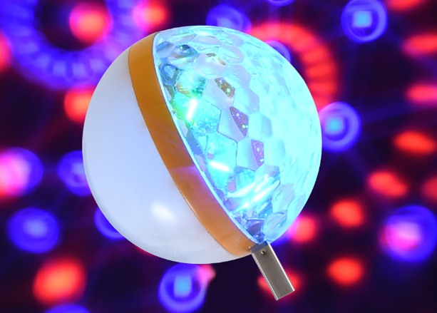 LUZ INTERIORRGB DECORATIVA TIPO BOLICHE CON CONEXION USB