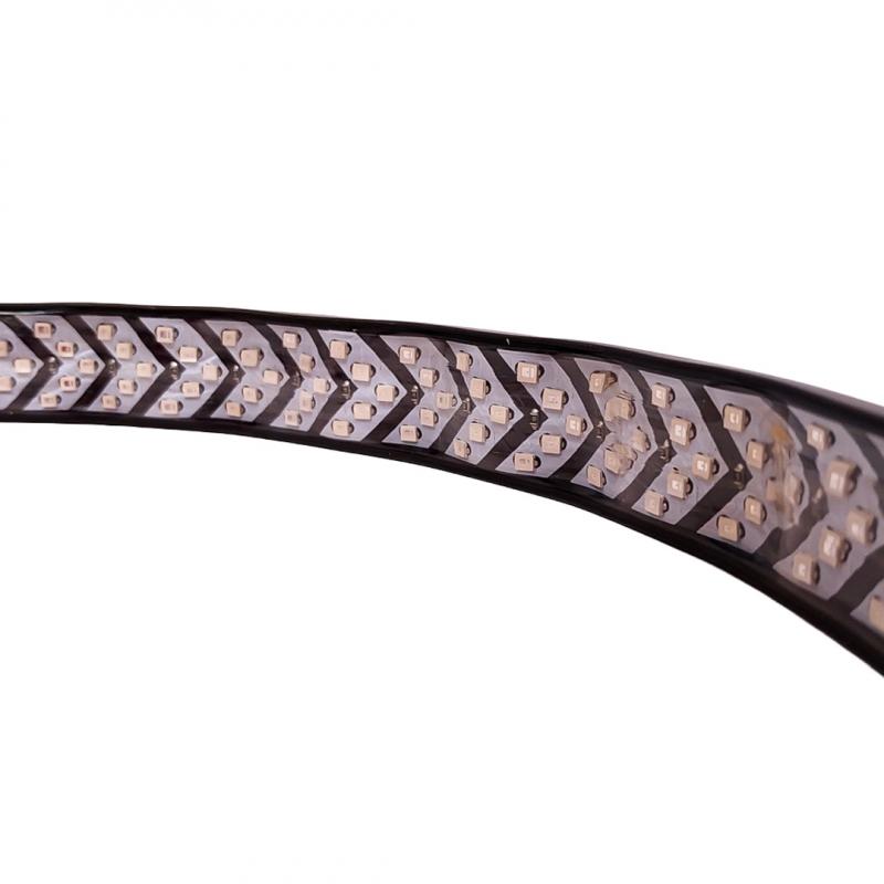 TIRA DE LED AUTOADHESIVA PREMIUM PARA SEÑALIZACION DRL COLOR ROJO FLECHA - 1,2M