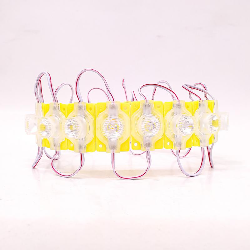 1 LED SMD CON LUPA AUTOADHESIVO 12V COLOR AMBAR 4,5CM X 3CM