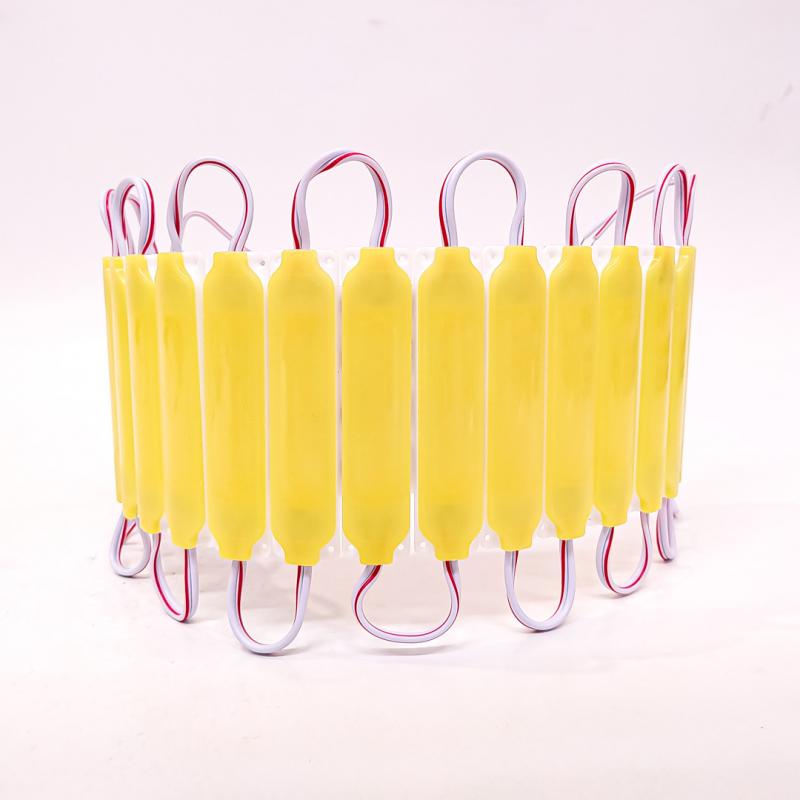 PLACA LED COB FUME AUTOADHESIVO 12V COLOR AMBAR 7CM X 1,5CM