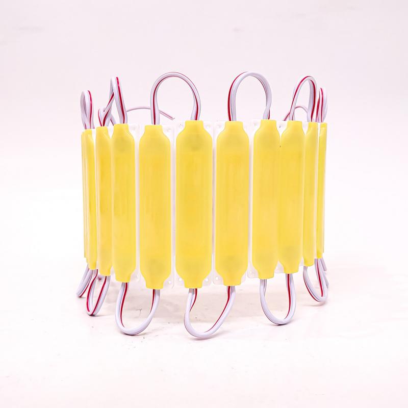PLACA LED COB FUME AUTOADHESIVO 24V COLOR AMBAR 7CM X 1,5CM