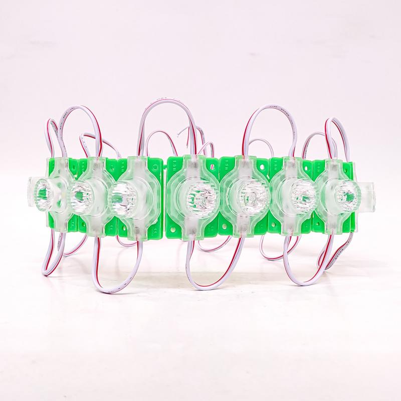 1 LED SMD CON LUPA AUTOADHESIVO 12V COLOR VERDE 4,5CM X 3CM