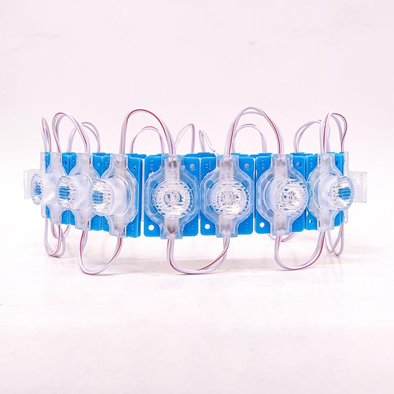 1 LED SMD CON LUPA AUTOADHESIVO 12V COLOR AZUL 4,5CM X 3CM