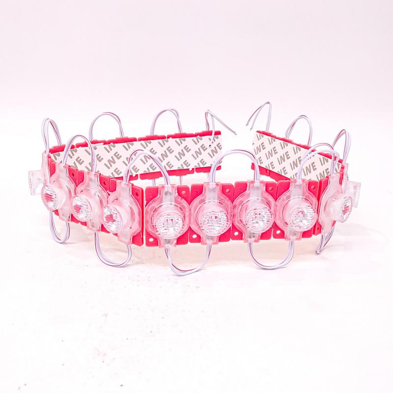1 LED SMD CON LUPA AUTOADHESIVO 12V COLOR ROJO 4,5CM X 3CM