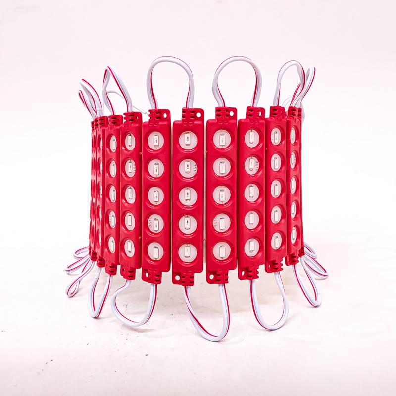 5 LED COB CIRCULAR AUTOADHESIVO 12V COLOR ROJO 7CM X 1,5CM CANTIDAD POR CAJA MASTER 2000