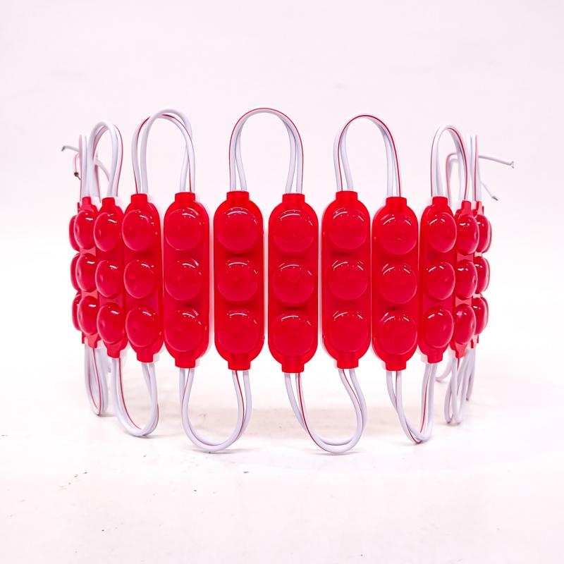 3 LED COB CIRCULAR FUME AUTOADHESIVO 12V COLOR ROJO 7CM X 1,5CM CANTIDAD POR CAJA MASTER 2000