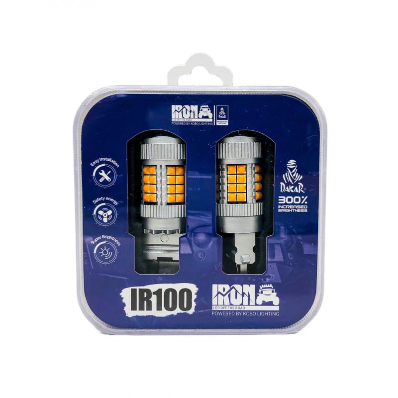 3157 T20 COLOR AMBAR - 24 WATTS SUPER CANBUS- 40 LED CREE - 12V/24V