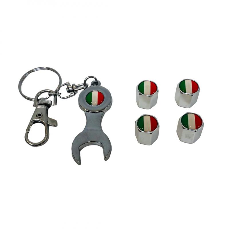 BANDERA ITALIA CROMADA