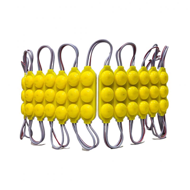 3 LED COB CIRCULAR FUME AUTOADHESIVO 24V COLOR AMBAR 7CM X 1,5CM
