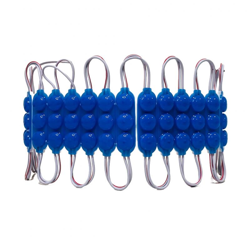 3 LED COB CIRCULAR FUME AUTOADHESIVO 24V COLOR AZUL 7CM X 1,5CM