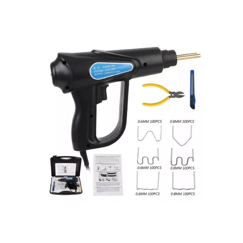 PARA SOLDAR PLASTICOS Y GRAMPAS EN PARAGOLPES ENCHUFE 220V - INCLUYE HERRAMIENTAS Y GRAMPAS