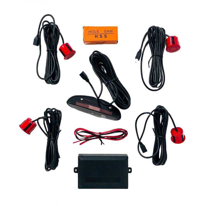 KIT DE SENSORES DE ESTACIONAMIENTO CON D ROJO