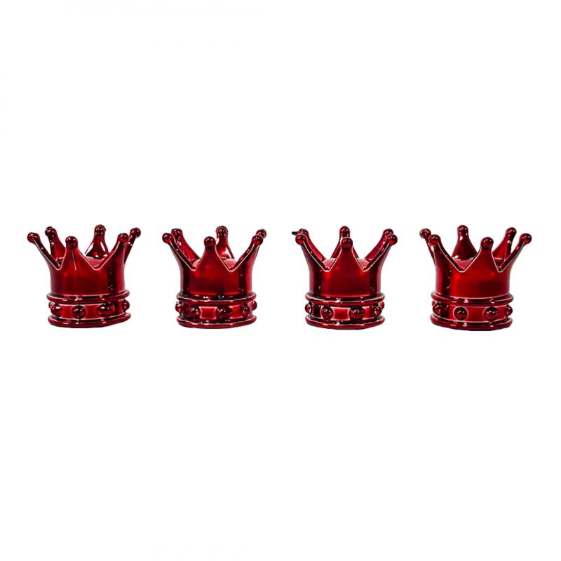 SET X 4 PCS CORONA REY ROJAS