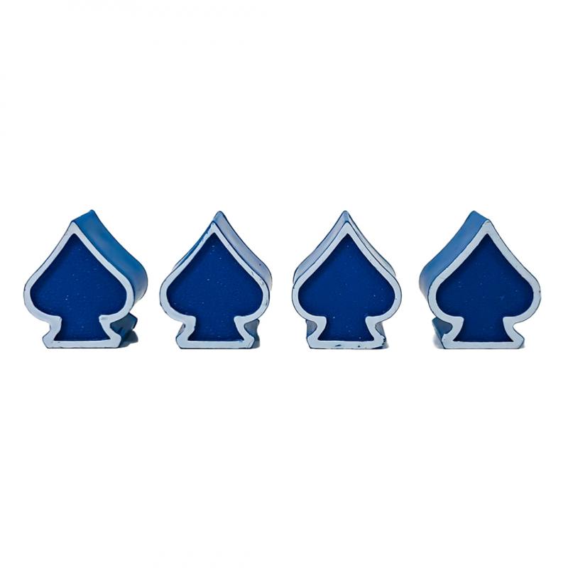 SET X 4 PCS PICS POKER AZULES