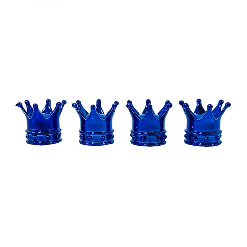 SET X 4 PCS CORONA REY AZULES